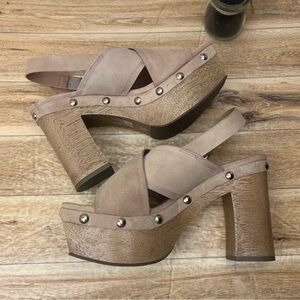 Vince Camuto Jenevya Slingback Platform Sandal sz 6